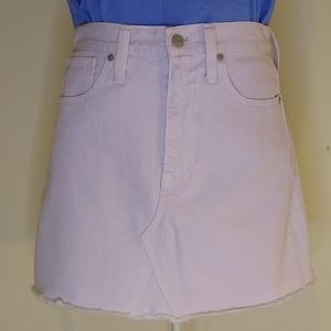 Madewell Rigid Denim A-line Mini Skirt